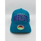 Mitchell Ness Charlotte Hornets Cap Adult Blue Hardwood NBA Snapback Hat Men NEW