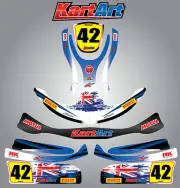 Arrow X1 full custom KART ART sticker kit AUSSIE PRIDE STYLE / graphics/decals