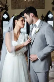 Heather Grey Modern Fit Notch Label Tuxedo with Matching Adjustable Waist Pants