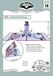 Karen Burniston Snowman Pop-up Die