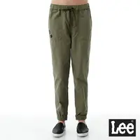 在飛比找蝦皮商城優惠-Lee 鬆緊綁帶織標休閒褲 女 Modern 墨綠LL170