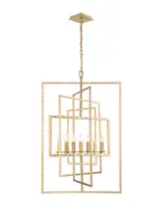 Crystorama Capri 7 Light Antique Gold Chandelier