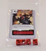 DC Dice Masters Batman * RED HOOD * Set RARE Uncommon CUR + 4 DICE