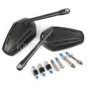 hexagon Black Rear View Mirrors M10 & 5/16" for MV Agusta Brutale