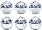 Mirror Disco Ball - Silver Hanging Party Disco Ball | Mirror Disco Ball Hangings, Reflective Disco Ball Decorations in Different Sizes, Beautiful Silver Hangings for Disco, Bachelorette Party