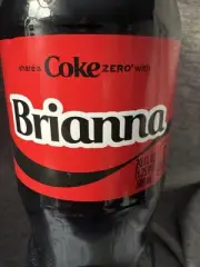 Share a Coke with Brianna 2025 Personalized Gift Coca~Cola Bottle 20oz Zero