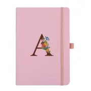 Pink Notebook for Women 5.7X8.35 Journal Notebook with Letter Dual-Sided A