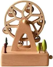 Ferris Wheel Music Box Keepsake with The City of The Sky Tune | 11cm x 11cm