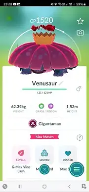 Gigantamax Venusaur Pokemon Trade Go