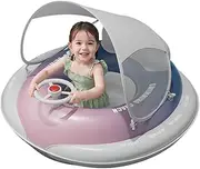 Baby Swimming Float, Inflatable Swimming Ring, Adjustable Safety Seat Pool Toys for Lake Paddling Sitting Relaxing Outdoor Indoor Playing