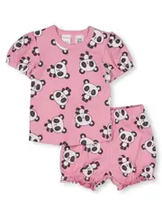 Baby Printed Pyjamas 12-18 mth ORCHID SMOKE PANDAS (PANDAS)