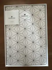 Swarovski Crystal Facets Notebook Paper Journal White Clear Crystals NIB Gift