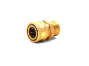 MTM Hydro 24.5004 3/8 QC Brass Coupler x M22 M 15MM Plug