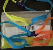 Kids Swim Goggles 2 Pack - Quick Adjustable Strap Swimming Goggles for Kids
