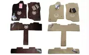 Cadillac ESCALADE Floor Mats 4PC Set - 32oz 2-PLY - Cashmere Ebony Cocoa Brown