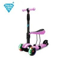 在飛比找PChome24h購物優惠-【JN.Toy】2合1兒童滑板車(粉紫)
