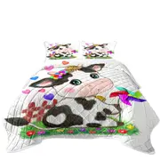Cute Drawings for Kids Little Moo Heart Cow Coverlet