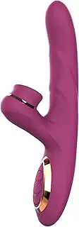 Rose Gold Tapping & Thrusting 8.8" Rabbit Vibrator