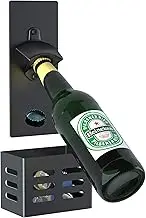 Zenzo Magnetic Beer Bottle Opener for Fridge Beer Bottle Bar Refrigerator Decor - Magnetic Bottle Opener - Drink Opener Beverage Opener Beer Bottle Cap Opener with Cap Catcher
