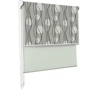 Customised Printed Designer Pattern Dual Day/Night double Roller Blinds --Balloon & Ribbon