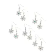 8 pack Paparazzi Starlet Shimmer Kid's Snowflake Earrings