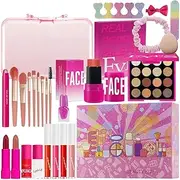 Makeup Sets for Women - Eyeshadow Palette Blush Stick Lipstick Set - Long-Lasting Make up Cosmetics Kit for Women Girls Beginners