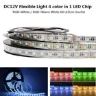 5050 RGBW WW LED strip light DC12V 60LEDs/m RGB+white 4in1 flexible Lights Bar