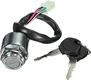 Ignition Key Switches 4 Wires ATV Quads Ignition Key Switch for 4 Wheeler Go Kart Motorcycles Ignition Barrel Key Switch