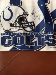 MARVIN HARRISON - SIGNED INDIANAPOLIS COLTS NU CAR FLAG AUTHENTICITY CERTIFICATE