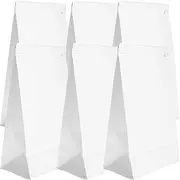 TEHAUX Sickness Disposable Emesis Hospital Sick Disposable Barf Bags, Sickness Vomit Bags for Car Sick, Pregnant Women, or Drunk Passenger, White 25pcs Paper Sick Bags