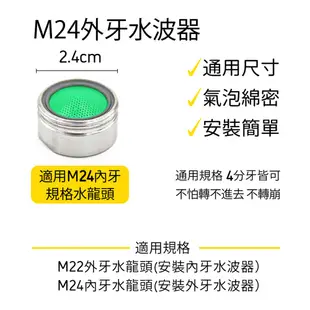 【WORKMAN】台灣製 不鏽鋼304 內外牙 起泡器 起泡頭 起波器 水波器 4分 M24外牙 M22內牙 現貨