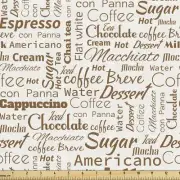 Caffeine Couture: Macchiato Mocha Fabric - Chic Decorative Upholstery & Home Acc