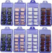FRCOLOR 800 Pcs Nail Chips Fake Nails False Nail Tips Uñas Press on Clear Coffin Nails Manicure False Nail Faux Fake False Nail Long False Nail Tip French False Nails Small Resin