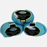 Sensations Bellezza Collection Stellina (Lot of 3) Sea Blue #4691 Wool Blend