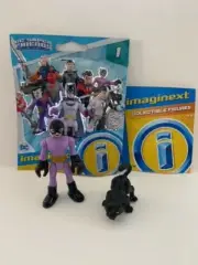 Imaginext DC Super Friends CATWOMAN figure purple Series 1 w/cat