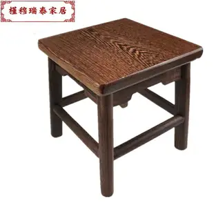 雞翅木小凳子圓凳古箏凳子特價原木實木板凳家用方凳成人兒童
