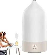 Oil Diffusers for Home - 7-Color Light Quiet Air Diffuser,Mood Light for Yoga Classroom Retail Offices Bathroom Car Spa Restaurant Meditation Hotel Clinic