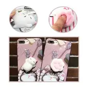 Bakeey?&bdquo;? Cartoon 3D Squishy Squeeze Slow Rising Soft Lazy Cat Claws PC Case for iPhone 7/8 7Plus/8Plu IPHONE 7 PLUS 01