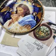 Knowles Jennifer Welty 1st Issue 'King of Kings' Windows of Glory Plate + COA