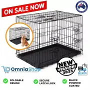 Pet Dog Cage Crate Kennel Cat Collapsible Metal Cages 36" Inch Playpen Pen