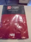 Chaps Home Hudson Herringbone Red 60" x 84" oval tablecloth new in package!