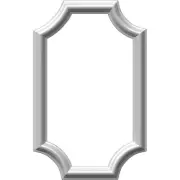 Ekena Millwork PNL12X20AS-02-CASE-4 Ashford Molded Scalloped Wainscot Wall Pa...