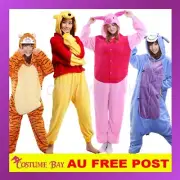 Winnie the Pooh Piglet Onesie Animal Kigurumi Pajamas Pyjamas Sleepwear Costume