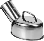 Healvian Stainless Steel Urinal Potty Bedpans Pee Urinals for Men Spill Proof Chamber Pot for Elderly Patients and Camping Hospital