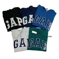 在飛比找蝦皮商城優惠-GAP LOGO HOODIE 黑 墨綠 湖水藍 灰 刺繡 