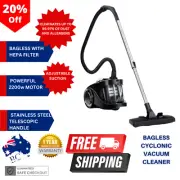 Devanti Vacuum Cleaner Strong Suction 2200 Bagless Washable Reusable HEPA Filter