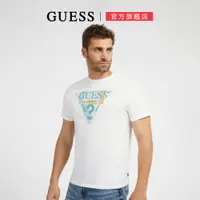 在飛比找蝦皮商城優惠-【GUESS】ECO系列 經典LOGO圖騰短袖T恤-白