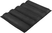 Segutage 5 Individual Silicone Oblong Shape Bread Molds, Sandwich Baguette Making Accessories Baking Pan, French Bakeware Tray for Homemade Crispy Milk Rolls