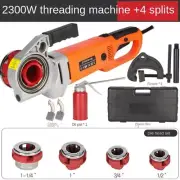 2300W Portable Hand-Held Electric Pipe Threading Machine Household Hinged Plate