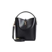 [Saint Laurent] Saint Laurent-Black Calf Leather Handbag-Donna OS OS